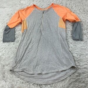 Lululemon Spincity Long Sleeve Heathered Polar Cream Creamsicle